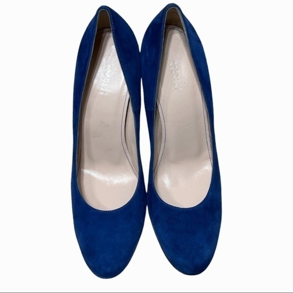 Barneys New York blue suede stiletto heels size 9.5 - Picture 4 of 14